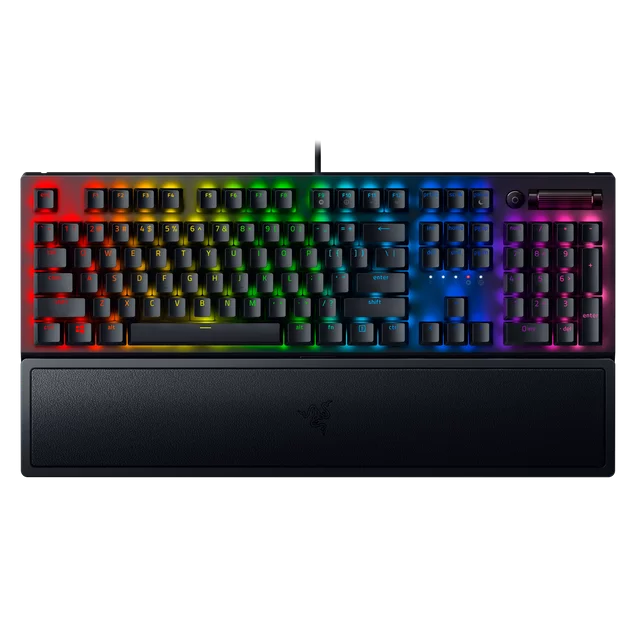 Razer BlackWidow V3 Full Size Mechanical Gaming Keyboard for PC, Chroma RGB, Wrist Rest, Black