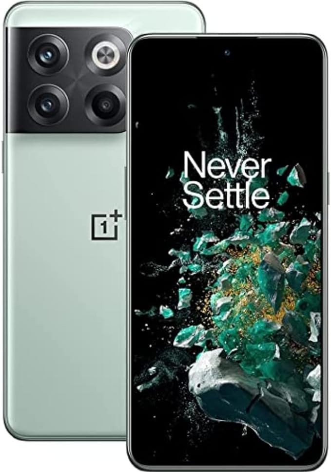 ONEPLUS 10T 8+128GB 5G Unlocked Android Smartphone 120Hz Fluid AMOLED Display | Triple Camera 50+8+2MP, 16MP | 125W SuperVOOC Charging U.S Version Green